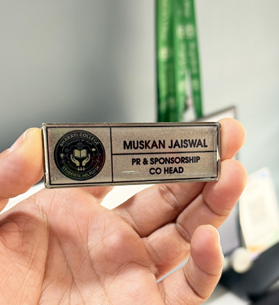 Button Badge Factory - Rectangular college society Badges